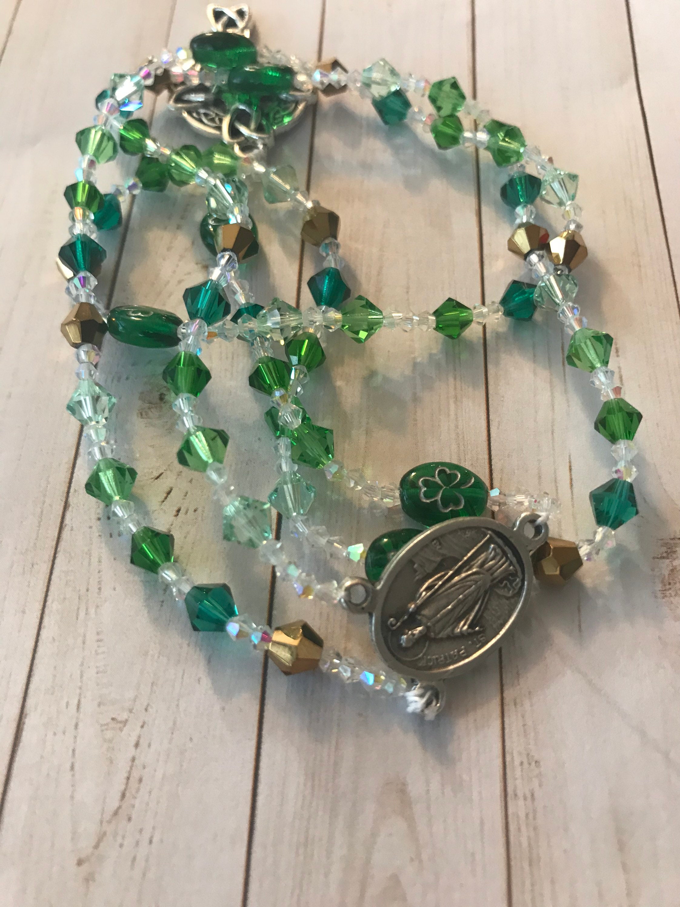 Green Rosary Catholic Rosary Rosary Rosaries First | Etsy