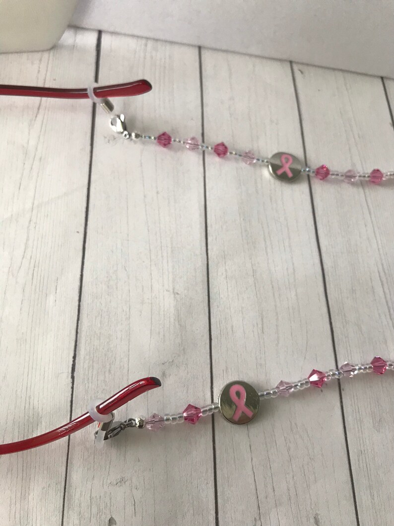 Mask Lanyard, Lanyard Breast Cancer Awareness Office Accessories Reading Glasses Chain Mask Holder Eyeglass Chain Teacher Gift
