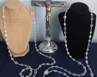 Lazo Rosary: Czech & Mermaid Glass Catholic Wedding Lasso
