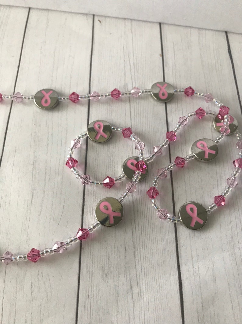 Mask Lanyard, Lanyard Breast Cancer Awareness Office Accessories Reading Glasses Chain Mask Holder Eyeglass Chain Teacher Gift