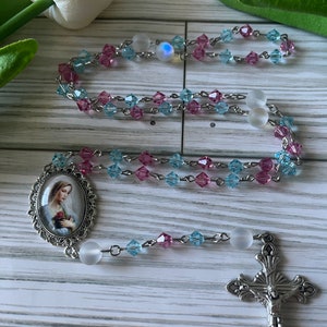 Crystal Rosary, Catholic Rosary, Catholic Gifts, Rosary, Gifts for Her, Confirmation Gifts, Mother Day Gifts, Beautiful Rosary,