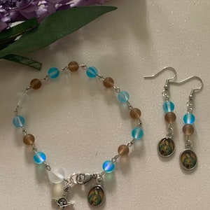 1 Decade Rosary Bracelet, Rosary Bracelet, Catholic Jewelry, OLOG, Catholic Rosary, Gifts for Her, Catholic Gifts, OLOG Earrings, Catholic,
