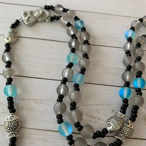 Vous avez été choisi chapelet, chapelet du Sacré-Cœur, chapelet gris et turquoise