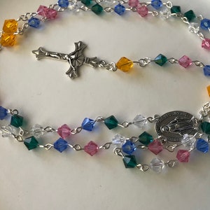 Birthstone Rosary Beads, Catholic Rosary, Rosary, Rosaries, First Communion Gifts, Confirmation Gifts, Catholic Gifts, Catholic, Swarovski