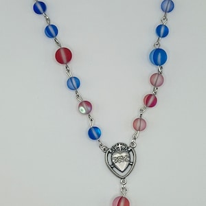 Two Hearts Chaplet, Chaplet, Sacred Heart, Immaculate Heart, Catholic Gift, Catholic, Gifts for Her, Gifts for Him, Our Lady