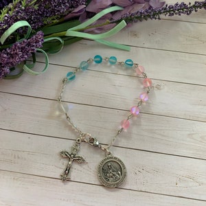 1 Decade Rosary Bracelet, Rosary Bracelet, Miscarriage Rosary, Miscarriage Gifts, Gifts for Her, Catholic Gifts, Decade Rosary, Catholic,