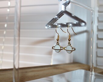 opal planet gold earrings | Handmade earrings | Dangle Earrings| Trendy Earrings