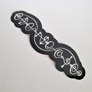 Vulcan Sticker - IDIC (Infinite Diversity in Infinite Combinations) - Black & Silver Version