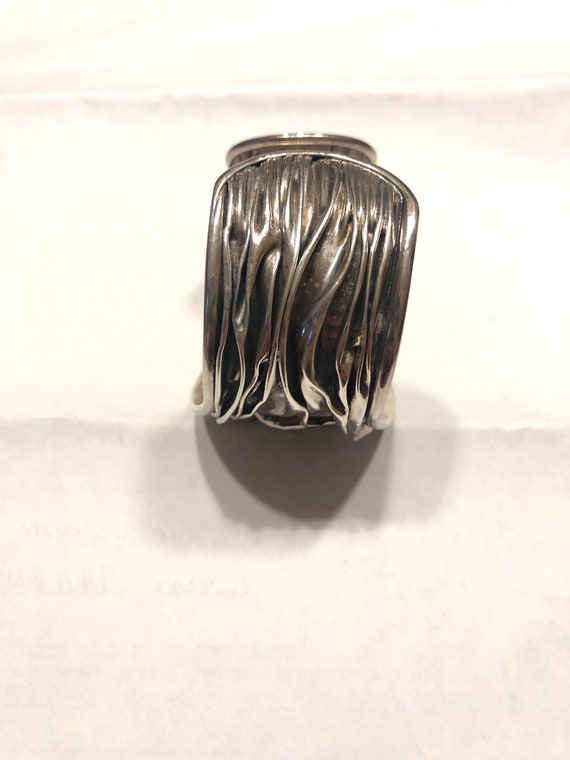 Stunning Hand Crafted  Sterling Silver & Malachit… - image 9