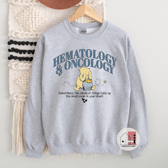 Vintage Bear Hematology Oncology Nurse Sweatshirt: HEM ONC Sweater