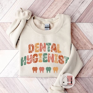Sweat-shirt hygiéniste dentaire fleurs sauvages - RDH Gift