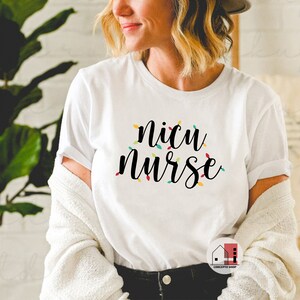 Christmas NICU Nurse Shirt, Neonatal Nurse Shirt, Baby Nurse Tee, Registered Nurse Shirts, Nurse Appreciation, Gift for Nurse, Christmas tee