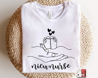 T-shirt d'infirmière de l'USIN : vêtements pour unités de soins intensifs néonatals