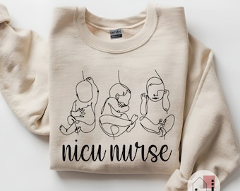 NICU Nurse Crewneck Sweatshirt: Neonatal Intensive Care Unit Sweater