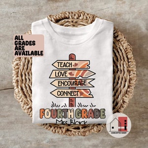 Customized Fourth Grade Teacher Shirt, Fourth grade Teacher Shirt, teacher team shirt, Back to School Team Shirts, First Day of School.