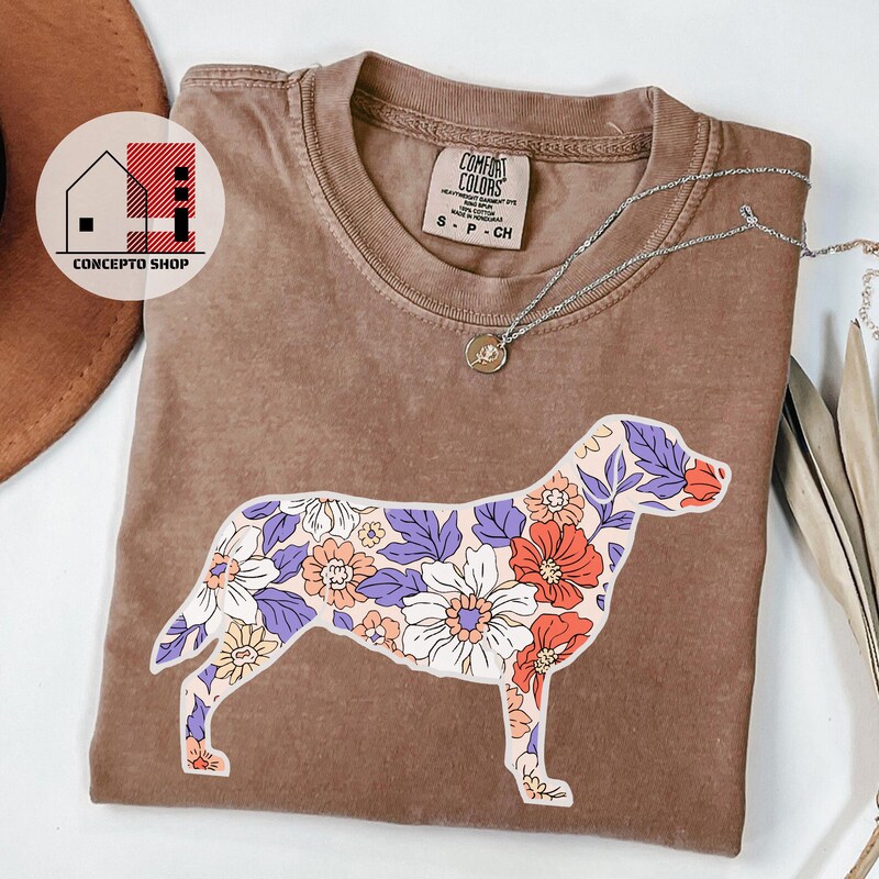 Labrador Retriever Lab Botanist Flower Sweatshirt
