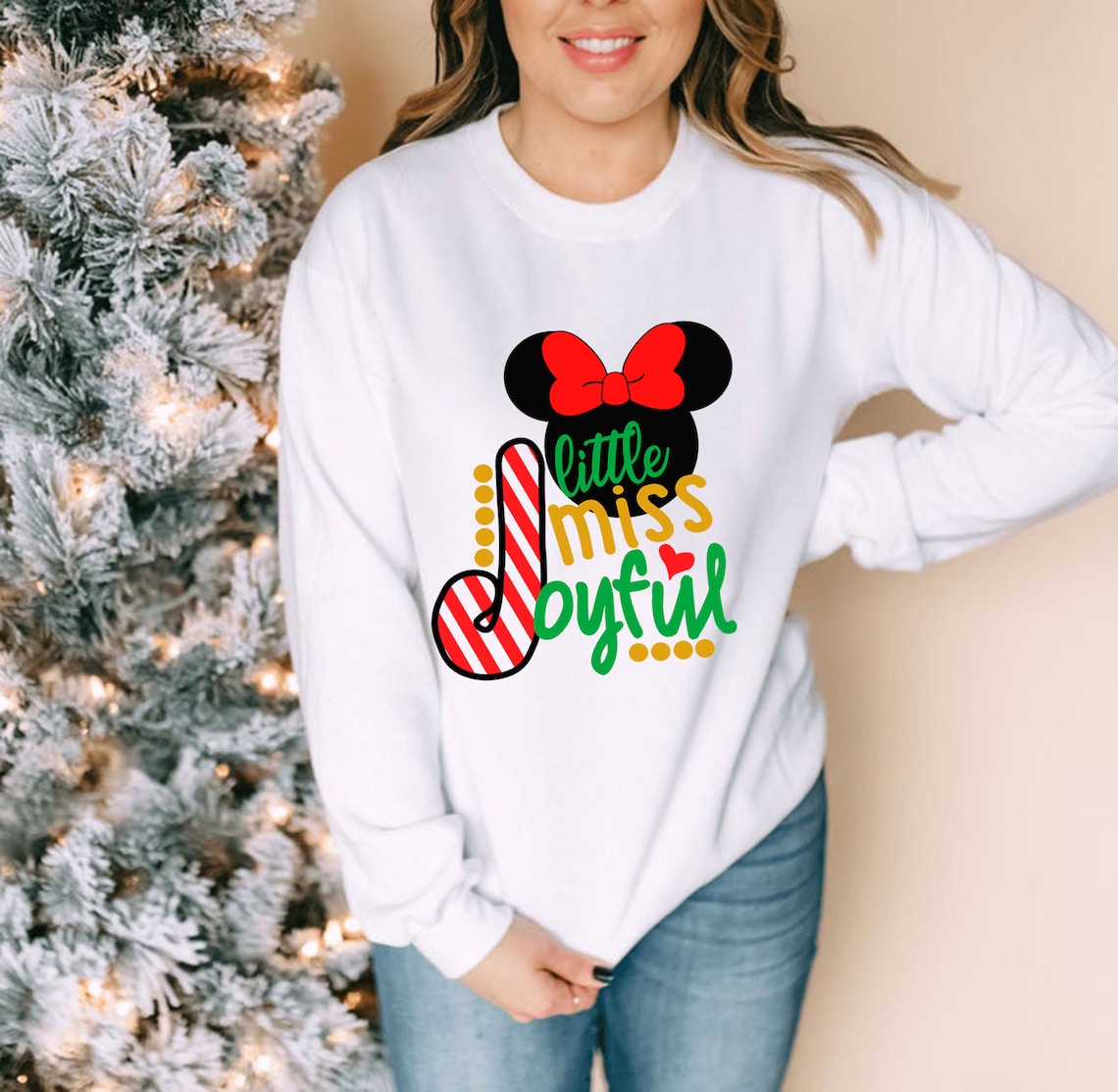 Christmas Sweatshirt Disney Sweatshirt Christmas Gift Etsy