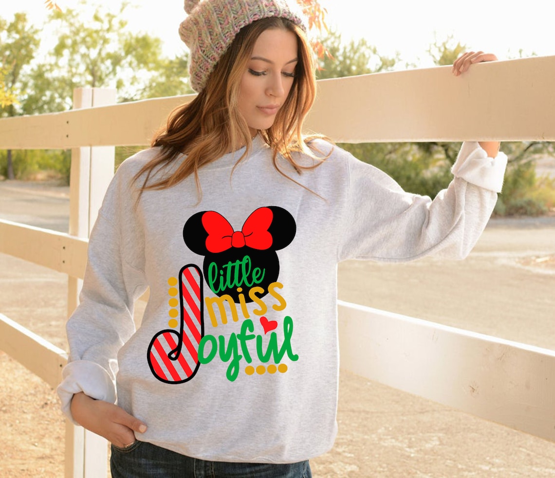 Christmas Sweatshirt Disney Sweatshirt Christmas Gift Etsy