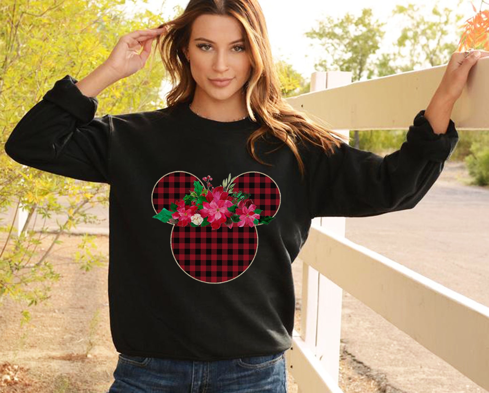 Christmas Sweatshirt Disney Sweatshirt Christmas Gift Etsy