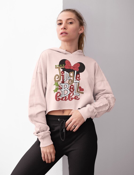 disney crop top hoodie