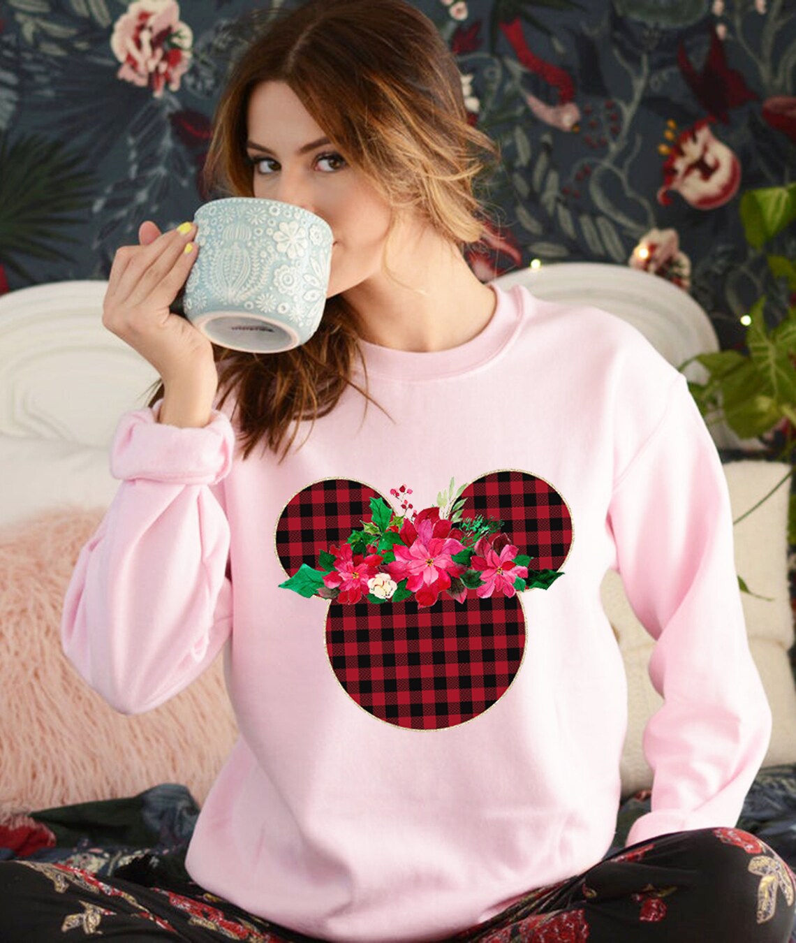 Christmas Sweatshirt Disney Sweatshirt Christmas Gift Etsy