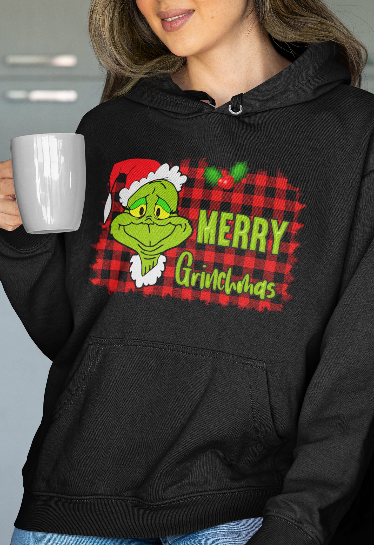Grinch Hoodie Christmas Unisex Hoodie Christmas Gift Merry Etsy