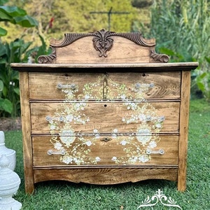 Antique refurbished chest, storage, dresser