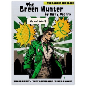 The Green Hunter Wood Print