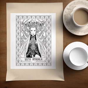 Vote Amidala - Paint Page/Print