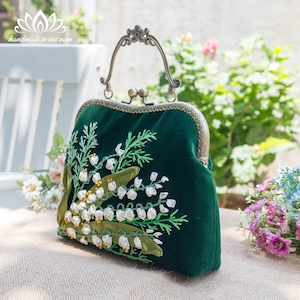 Embroidered Handbag and Wallet Set, Handbags With Straps, Lily of the ...