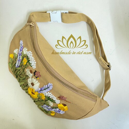 Embroidered Belt Bag Crossbody Waist Bag Pack Belt Bag for Etsy