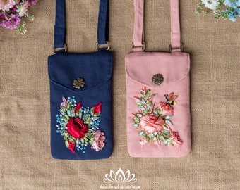 【GRAVER】23SS★ Flower Bear Embroidery Cross Messenger Bag Flower Bear Embroidery Cross Curved Messenger Bag - GRAVER