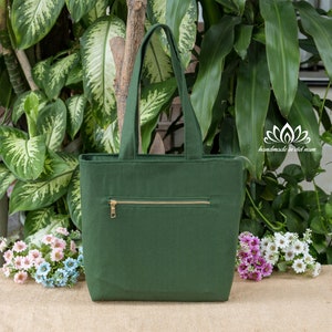 Logo Embroidered Shoulder Bag