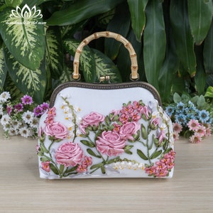 Embroidered handbag, Give away embroidered masks