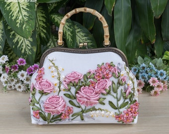 Embroidered handbag, Give away embroidered masks