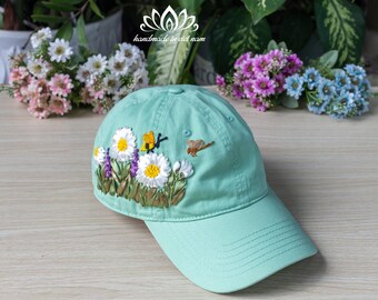 さらに100円引き◆MARITHE◆DAISY X MARITHE FLOWER BALL CAP MARITHE FRANCOIS GIRBAUD] DAISY X MARITHE FLOWER BALL CAP navy