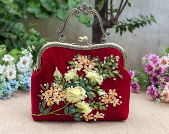 Kiss Lock Handbag | Handbag With Shoulder Strap | Unique