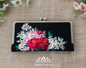 Embroidered wallet | handmade wallet | unique wallet