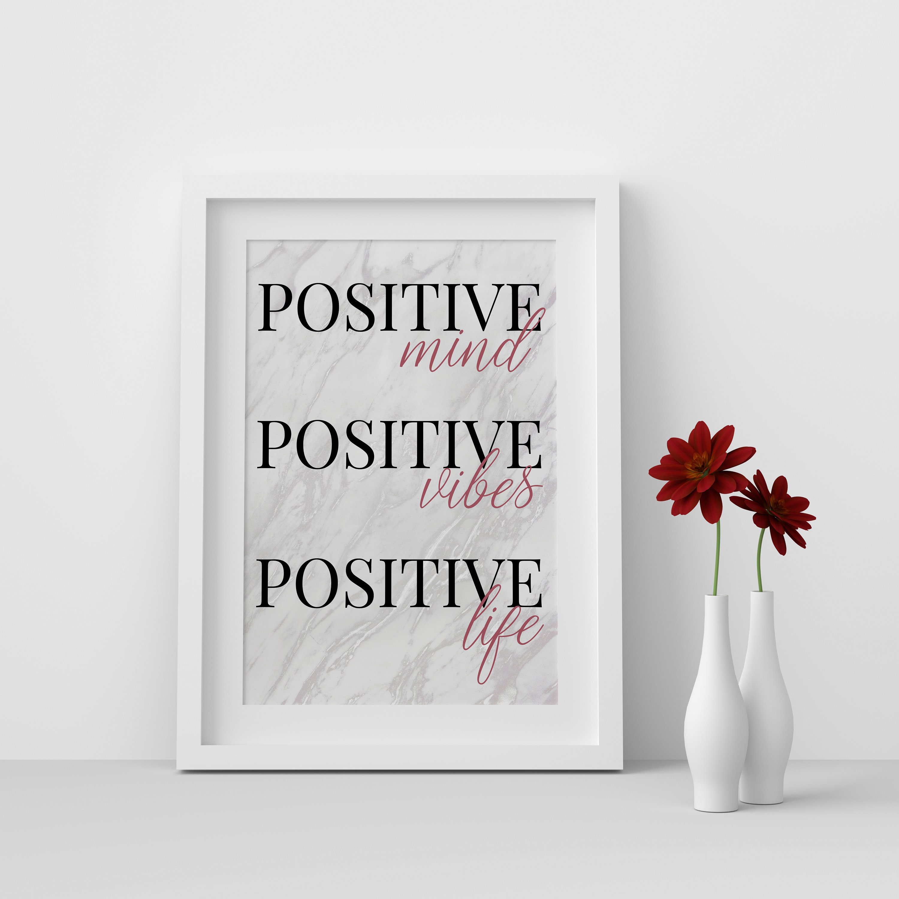 Positive Printable Office Art Wall Art Print Inspirational | Etsy