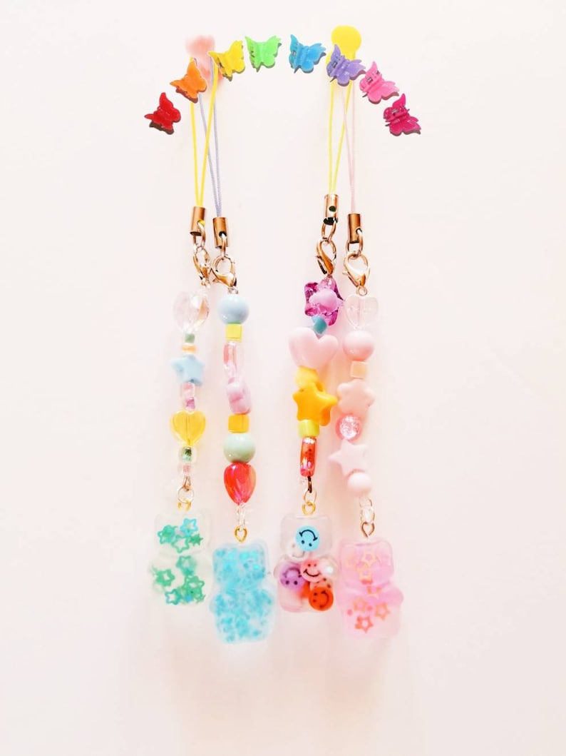 gummy bear phone charms/keychains 