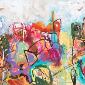 Abstract Landscape Art Print: Signed Giclée Fine Art Paper (20x28 inches)