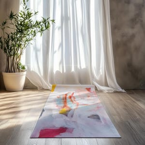 Abstract Art Yoga Mat: Anti-Slip Rubber Exercise Mat