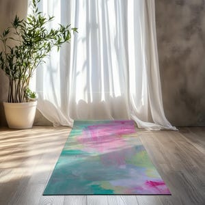 Abstract Art Yoga Mat: Anti-Slip Rubber Exercise Mat