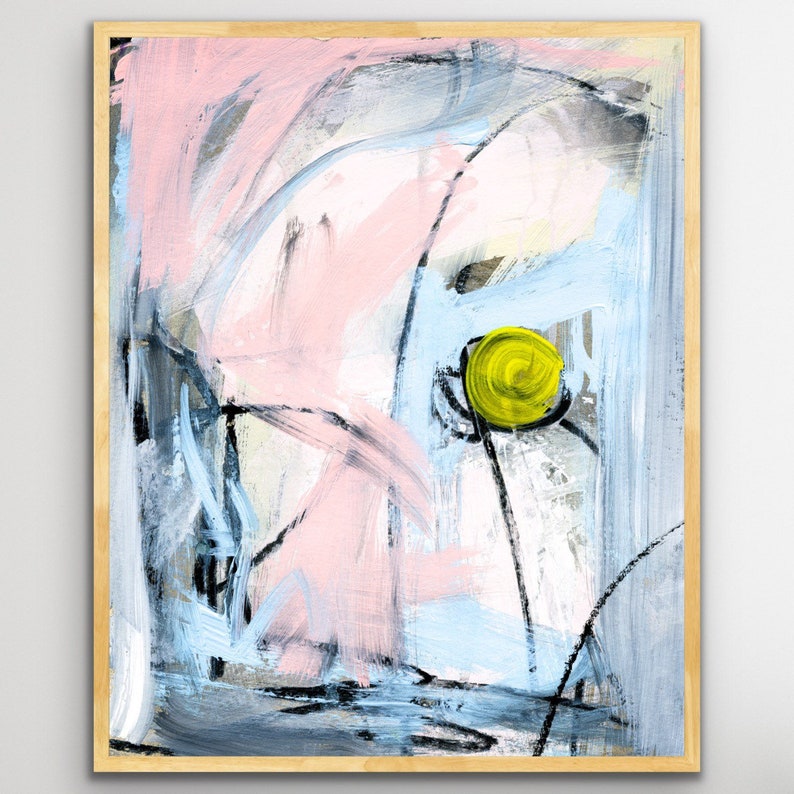 Abstract Art Set of 2 24x30 Art Prints Modern Abstract Wall Etsy