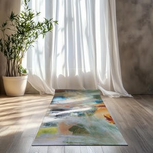 Abstract Art Yoga Mat: Anti-Slip Rubber Exercise Mat