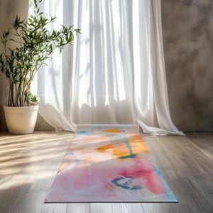 Abstract Art Yoga Mat: Anti-Slip Rubber Exercise Mat