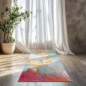 Abstract Art Yoga Mat: Anti-Slip Rubber Exercise Mat