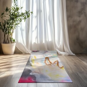 Abstract Art Yoga Mat: Anti-Slip Rubber Exercise Mat