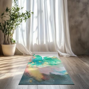 Abstract Art Yoga Mat: Anti-Slip Rubber Exercise Mat