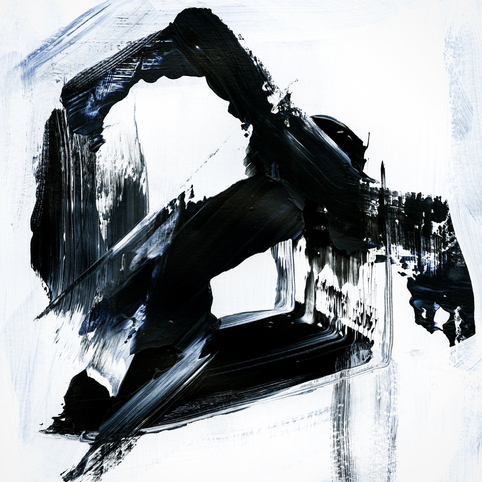 Set of 3 Art Prints Abstract Digital Download Black & White Etsy